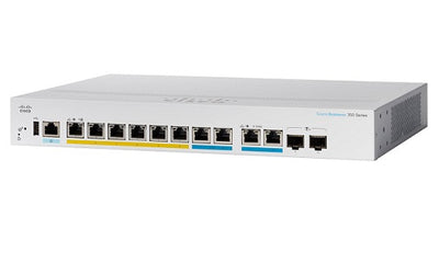 CBS350-8MGP-2X-NA - Cisco Business 350 Managed Switch, 8 PoE+ Ports, 124w PoE Budget, w/Multigigabit/SFP+ Uplink - New