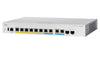 CBS350-8MGP-2X-NA - Cisco Business 350 Managed Switch, 8 Port PoE+ (6 Gig/2 2.5Gig), 124w PoE Budget, w/Multigigabit/SFP+ Fixed Uplink - Refurb'd