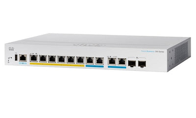 CBS350-8MGP-2X-NA - Cisco Business 350 Managed Switch, 8 PoE+ Ports, 124w PoE Budget, w/Multigigabit/SFP+ Uplink - Refurb'd