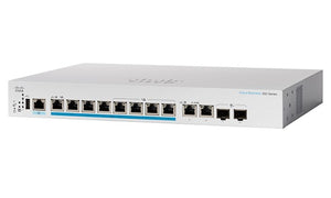 CBS350-8MP-2X-NA - Cisco Business 350 Managed Switch, 8 PoE+ Ports, 240w PoE Budget, w/10Gb Combo Uplink - New
