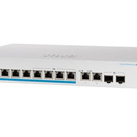 CBS350-8MP-2X-NA - Cisco Business 350 Managed Switch, 8 PoE+ Ports, 240w PoE Budget, w/10Gb Combo Uplink - Refurb'd
