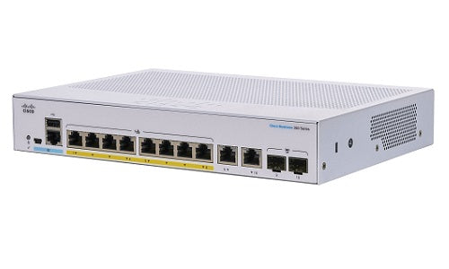 CBS350-8P-E-2G-NA - Cisco Business 350 Managed Switch, 8 Port PoE+, 67w PoE Budget, w/Combo Uplink, External PSU - Refurb'd