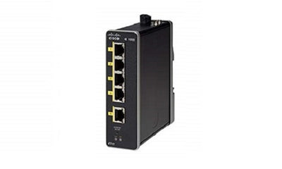 IE-1000-4T1T-LM - Cisco IE 1000 Switch, 4 Port FE Data, 1xFE Uplink - Refurb'd