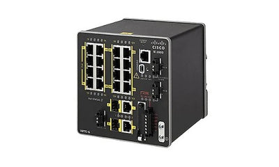 IE-2000-16PTC-G-E - Cisco IE 2000 Switch, 16 Port FE, 2xGE Combo Uplinks, LAN Base - Refurb'd