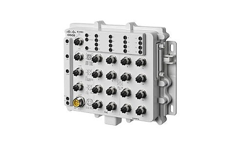 IE-2000-16T67P-G-E - Cisco IE 2000 IP67 Switch, 16 Port FE M12, 2 Port GE X-Code, LAN Base - Refurb'd