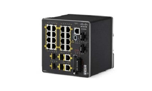 IE-2000-16TC-G-E - Cisco IE 2000 Switch, 16 Port FE, 2xGE Combo and 2xFE SFP Uplinks, LAN Base - Refurb'd