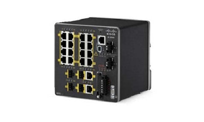 IE-2000-16TC-G-L - Cisco IE 2000 Switch, 16 Port FE, 2xGE Combo and 2xFE SFP Uplinks, LAN Lite Base - Refurb'd