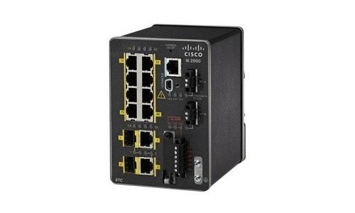 IE-2000-8TC-G-L - Cisco IE 2000 Switch, 8 Port FE Copper, 2xGE Combo Uplinks, LAN Lite Base - Refurb'd