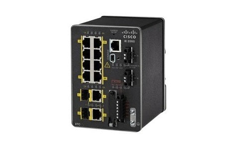 IE-2000-8TC-G-N - Cisco IE 2000 Switch, 8 Port FE Copper, 2xGE Combo Uplinks, Enhanced LAN Base - New