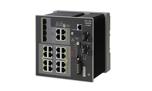 IE-4000-4GS8GP4G-E - Cisco IE 4000 Switch, 4 Port GE SFP, 8 Port GE PoE+, 4xGE Combo Uplink, LAN Base - New