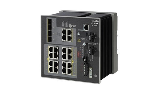 IE-4000-8GT8GP4G-E - Cisco Industrial Ethernet 4000 Switch, 8 GE SFP/8 GE PoE+/4 GE Combo Uplink Ports - New