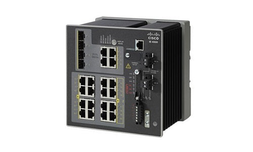 IE-4000-8GT8GP4G-E - Cisco IE 4000 Switch, 8 Port GE, 8 Port GE PoE+, 4xGE Combo Uplink, LAN Base - Refurb'd