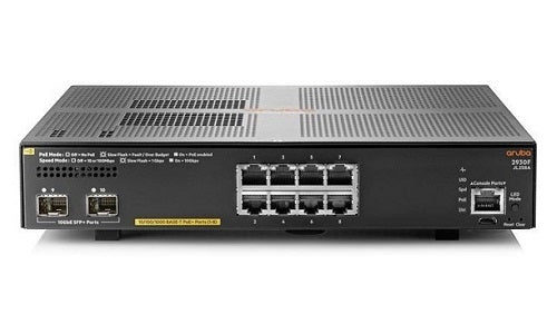 JL258A - HP Aruba 2930F 8G PoE+ 2SFP+ Switch - New