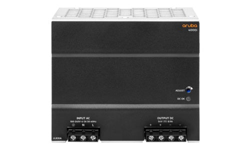 JL820A - HPE Aruba CX 4000i PoE 54VAC DIN Power Supply, 480 Watt - New
