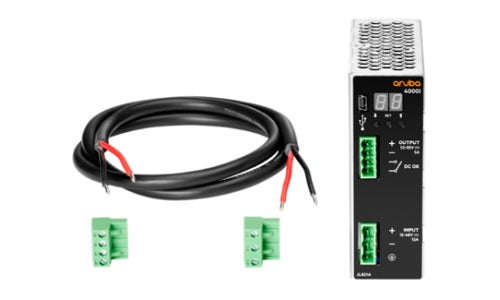 JL821A - HPE Aruba CX 4000i PoE 54VDC DIN Power Supply, 240 Watt - Refurb'd