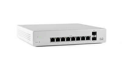 MS220-8P-HW - Cisco Meraki MS220 Compact Access Switch, 8 Ports PoE, 124w, 1GbE Uplinks - Refurb'd