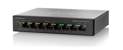 SF110D-08HP-NA - Cisco SF110D-08HP Unmanaged Small Business Switch, 8 Port 10/100 PoE - New