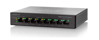 SF110D-08HP-NA - Cisco SF110D-08HP Unmanaged Small Business Switch, 8 Port 10/100 PoE - Refurb'd