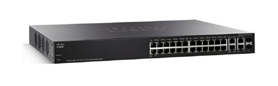 SF350-24-K9-NA - Cisco Small Business SF350-24 Managed Switch, 24 10/100 with 2 Gigabit SFP Combo & 2 SFP Ports - New