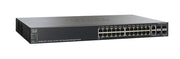 SF500-24MP-K9-NA - Cisco SF500-24MP Stackable Managed Switch, 24 10/100 PoE+ and 4 Gigabit Ethernet Ports, 370w PoE - Refurb'd