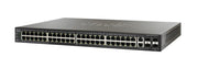 SF500-48-K9-NA - Cisco SF500-48 Stackable Managed Switch, 48 10/100 and 4 Gigabit Ethernet Ports- Refurb'd