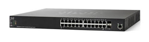 SF550X-24-K9-NA - Cisco SF550X-24 Stackable Managed Switch, 24 10/100 and 4 10Gig Ethernet Ports - Refurb'd