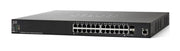 SF550X-24P-K9-NA - Cisco SF550X-24P Stackable Managed Switch, 24 10/100 and 4 10Gig Ethernet Ports, 195w PoE - New