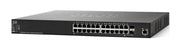 SF550X-24P-K9-NA - Cisco SF550X-24P Stackable Managed Switch, 24 10/100 and 4 10Gig Ethernet Ports, 195w PoE - Refurb'd