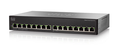 SG110-16-NA - Cisco SG110-16 Unmanaged Small Business Switch, 16 Port Gigabit - Refurb'd
