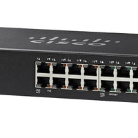SG110-16HP-NA - Cisco SG110-16HP Unmanaged Small Business Switch, 16 Port Gigabit PoE - New