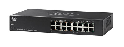 SG110-16HP-NA - Cisco SG110-16HP Unmanaged Small Business Switch, 16 Port Gigabit PoE - New