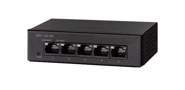 SG110D-05-NA - Cisco SG110D-05 Unmanaged Small Business Switch, 5 Port Gigabit - New