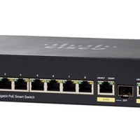 SG250-10P-K9-NA - Cisco SG250-10P Smart Switch, 8 Gigabit/2 SFP Combo Ports, PoE - Refurb'd