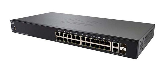 SG250-26HP-K9-NA - Cisco SG250-26HP Smart Switch, 24 Gigabit/2 SFP Combo Ports, 100w PoE - Refurb'd