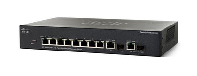 SG300-10MPP-K9-NA - Cisco Small Business SG300-10MPP Managed Switch, 8 Gigabit/2 Mini GBIC Combo Ports, 124w PoE - New