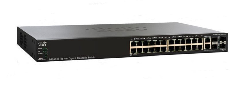 SG350-28-K9-NA - Cisco Small Business SG350-28 Managed Switch, 24 Gigabit with 2 Gigabit SFP Combo & 2 SFP Ports - Refurb'd
