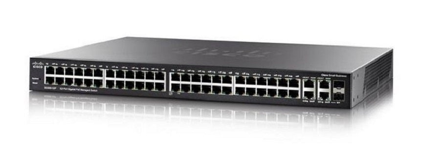 SG350-52P-K9-NA - Cisco Small Business SG350-52MP Managed Switch, 48 Gigabit with 2 Gigabit SFP Combo & 2 SFP Ports, 740w PoE - New