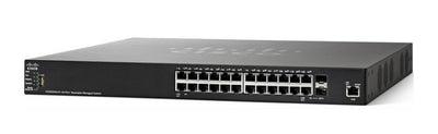 SG350X-24-K9-NA - Cisco SG350X-24 Stackable Managed Switch, 24 Gigabit with 2 10Gig/10Gig SFP+ Combo and 2 SFP+ Ports - New