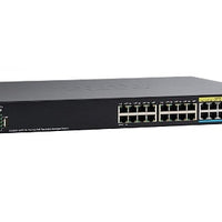 SG350X-24PV-K9-NA - Cisco SG350X-24PV Stackable Managed Switch, 16 Gigabit PoE+ with 8 5Gig PoE+ and 4 10Gig Ports, 375w PoE - Refurb'd
