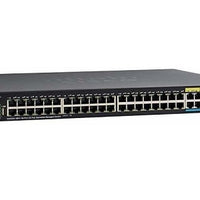 SG350X-48PV-K9-NA - Cisco SG350X-48PV Stackable Managed Switch, 40 Gigabit PoE+ with 8 5Gig PoE+ and 4 10Gig Ports, 740w PoE - New
