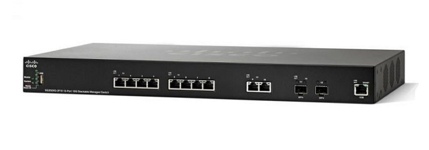 SG350XG-2F10-K9-NA - Cisco SG350XG-2F10 Stackable Managed Switch, 10 10GBase-T and 2 10Gig SFP+ Ports - New