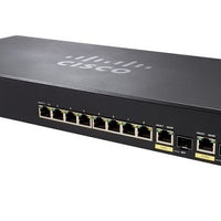 SG355-10P-K9-NA - Cisco Small Business SG355-10P Managed Switch, 8 Gigabit Ehternet and 2 Gigabit SFP Combo Ports, 62w PoE - Refurb'd