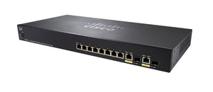 SG355-10P-K9-NA - Cisco Small Business SG355-10P Managed Switch, 8 Gigabit Ehternet and 2 Gigabit SFP Combo Ports, 62w PoE - Refurb'd