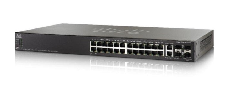 Le switch Cisco SG500X 24 port Gigabit 4 port 10 Gigabit est stackable et gestionnaire. | SARL