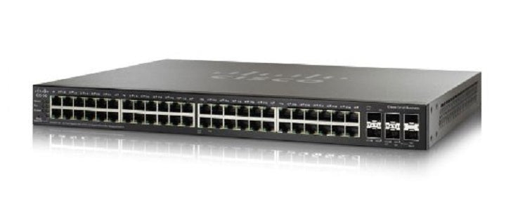 SG500X-48-K9-NA - Cisco SG500X-48 Stackable Managed Switch, 48 Gigabit and 4 10Gig Ethernet SFP+ Ports - Refurb'd