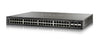 SG500X-48P-K9-NA - Cisco SG500X-48P Stackable Managed Switch, 48 Gigabit and 4 10Gig Ethernet SFP+ Ports, 375 PoE - New