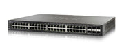 SG500X-48P-K9-NA - Cisco SG500X-48P Stackable Managed Switch, 48 Gigabit and 4 10Gig Ethernet SFP+ Ports, 375 PoE - Refurb'd