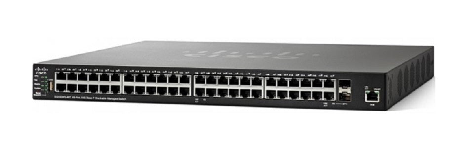 SG550X-48P-K9-NA - Cisco SG550X-48P Stackable Managed Switch, 48 Gigabit PoE+ and 4 10Gig Ethernet Ports, 382w PoE - New