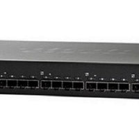 SG550XG-24F-K9-NA - Cisco SG550X-24F Stackable Managed Switch, 24 10Gig Ethernet SFP+ and 2 10Gig Ethernet 10GBase-T Ports - New