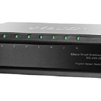 SLM2008PT-NA - Cisco SG200-08P Small Business Smart Switch, 8 Port Gigabit, PoE - Refurb'd